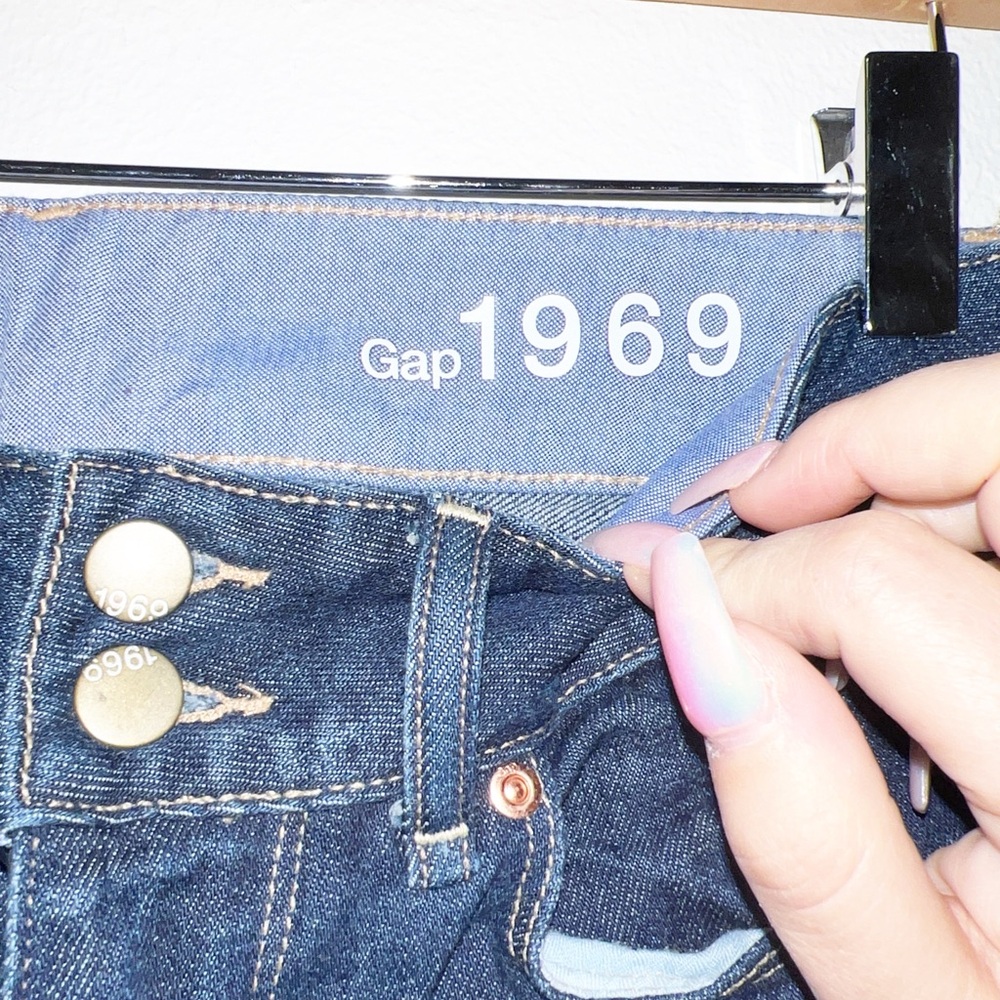 Gap Double Button Low Rise Perfect Boot Bootcut D… - image 6